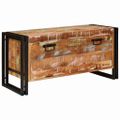 vidaXL Skriňa na topánky 90 x 38 x 45 cm Masívne recyklované drevo