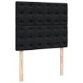 vidaXL Posteľný rám boxspring s matracom čierny 120x200 cm zamat