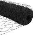 vidaXL Hexagonálny plotový základ 100 x 1,4 m PVC potiahnutá oceľ Sivá