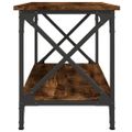 vidaXL Príručný stolík dymový dub 55x38x45 cm spracované drevo