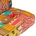 vidaXL Taburetka 100x100x20 cm, patchwork, látka