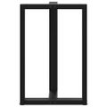 vidaXL Nohy barového stola v tvare T, 2 ks, čierne, 60x35x(90-91) cm, oceľové