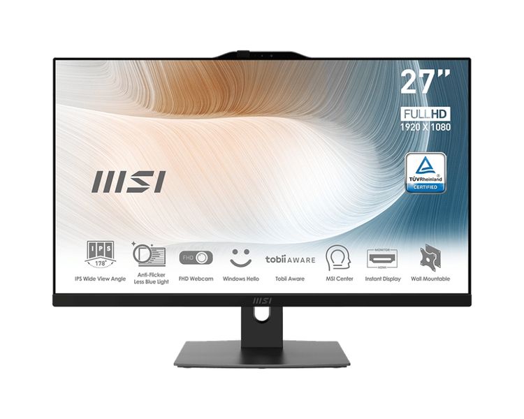MSI Modern/AM272P 12M/27''/FHD/i3-1215U/8GB/512GB/Intel int/bez OS/Čierna/2R