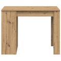 vidaXL Stolík so zásuvkou a policou dub artisan 102x62x77,5 cm