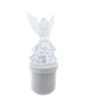 HD-136 LED svieca Anjel - biely blikajúci plameň HOME DECOR