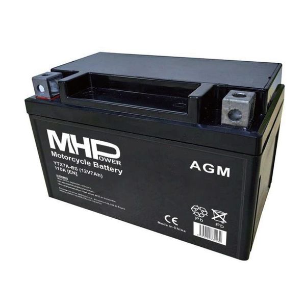 Baterie motocyková 12V / 7Ah MHPower YTX7A-BS