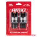 LED žiarovky FULL CANBUS PRO W21/5W 2x1860 SMD červené 12V 24V AMiO-03602
