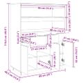 vidaXL Vysoká skrinka medovohnedá 89x40x116,5 cm masívna borovica