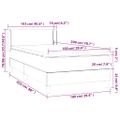 vidaXL Posteľný rám boxspring s matracom čierny 100x200 cm zamat
