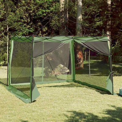 vidaXL Vnútorný stan so strechou Zelená 303 x 303 x 196 cm taft