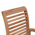 vidaXL Stohovateľné jedálenské stoličky 2 ks, tíkový masív