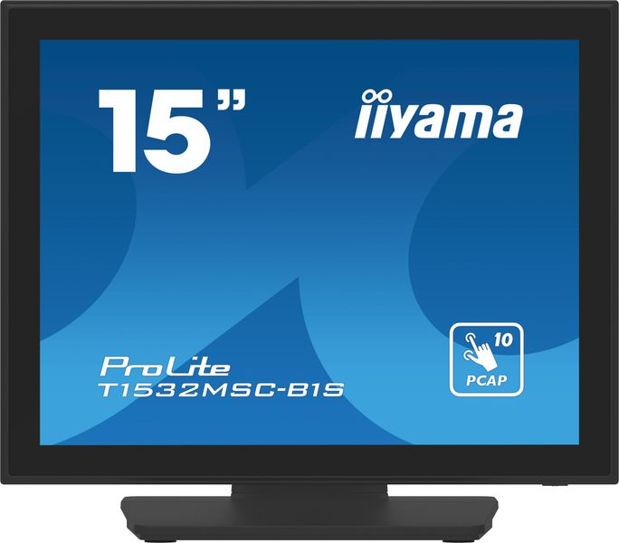 15'' iiyama T1532MSC-B1S: PCAP, 10P, FHD, HDMI, DP