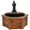 vidaXL Vodná fontána s čerpadlom 57x57x53 cm masívna jedľa