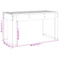 vidaXL Záhradná lavica 80x38x45 cm masívna borovica