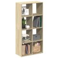 vidaXL Rozdeľovacia knižnica dub sonoma 69,5x29x137,5 cm kompoz. drevo