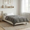 vidaXL Prikrývka na celý rok 140 x 220 cm 4 ročné obdobia Svetlosivá