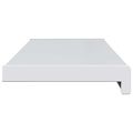 vidaXL Parapetné dosky Biela 60 x 20 x 4,5 cm PVC