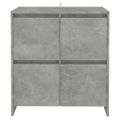 vidaXL Komody 2 ks betónové sivé 70x41x75 cm drevotrieska