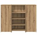 vidaXL Recepčný stôl dub artisan 135x50x103,5 cm kompozitné drevo