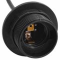 vidaXL Závesná lampa s 5 objímkami E27 čierny kov