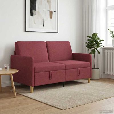 vidaXL Sofa s úložným priestorom Víno červené 152 x 78 x 87 cm