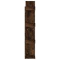 vidaXL Knižnica 48x25,5x140 cm dymový dub spracované drevo