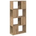 vidaXL Zostava TV skriniek 60 x 24 x 125,5 cm Hnedá Kompozitné drevo