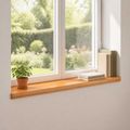 vidaXL Parapety 2 ks Svetlohnedá 100 x 20 x 2 cm Masívne bukové drevo