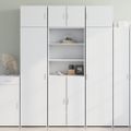 vidaXL Vysoká skrinka biela 70x42,5x185 cm kompozitné drevo