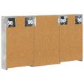 vidaXL Set kabinetov do kúpeľne 3 ks 90 x 10,5 x 50 cm