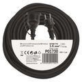 Prodlužovací kabel EMOS P01730 guma-neopren PROFI spojka 30 m / 3x 1,5 mm / IP44 / černý
