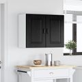 vidaXL Dvierka na umývačku Kalmar Čierny dub 80 x 31 x 60 cm