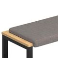 vidaXL Vankúš na lavičku Látka Sivohnedá Hĺbka 35 cm