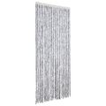 vidaXL Záves proti hmyzu, bielo sivý 100x200 cm, ženilka