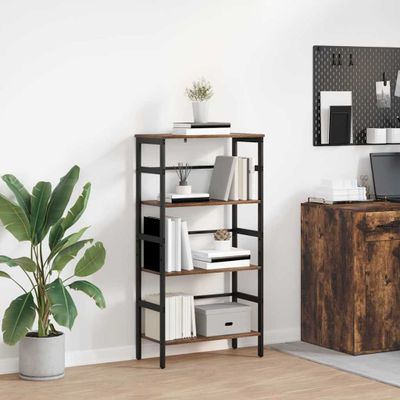 vidaXL Regál na knihy Dymová dub 60 x 29,5 x 115 cm Kompozitné drevo