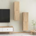vidaXL TV skrinky 2 ks, dub sonoma 30,5x30x110 cm, kompozitné drevo