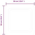 vidaXL LED kúpeľňové zrkadlo 50x50 cm