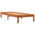 vidaXL Posteľ bez matraca voskovo hnedá 90x200 cm masívna borovica