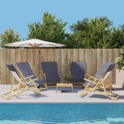 vidaXL Plážové uteráky 6 ks antracitové 60x135 cm látka 400 GSM