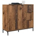 vidaXL Servírovacia skriňa Staré drevo 89,5 x 33 x 82 cm