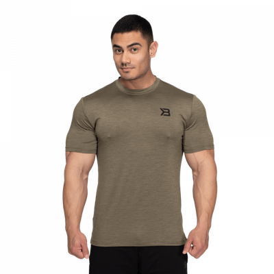 Pánske tričko Essex Stripe Tee Washed Green Melange - Better Bodies