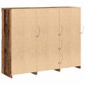 vidaXL LED komoda Staré drevo 123 x 37 x 100 cm Kompozitné drevo