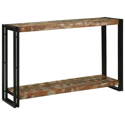 vidaXL Konzolový stôl 120 x 33 x 75 cm Masívne obnovené drevo
