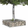 vidaXL Gabiónová vyvýšená posteľ 80 x 80 x 20 cm Pozinkovaná oceľ