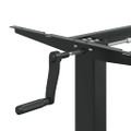 vidaXL Rám stola na státie čierny (94-135)x60x(70-114) cm oceľ