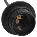 vidaXL Závesná lampa s 3 objímkami E27 čierna kovová