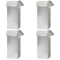 vidaXL Slimáková ohrada 4 ks 13,5 x 13,5 x 25 cm Pozinkovaná oceľ