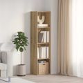 vidaXL skrinka na knihy/TV skrinka Staré drevo 36x30x143cm Drevo