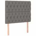 vidaXL Boxspring posteľ s matracom tmavosivá 90x200 cm látka
