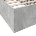 vidaXL Posteľný rám betónový sivý 90x200 cm borovicový masív